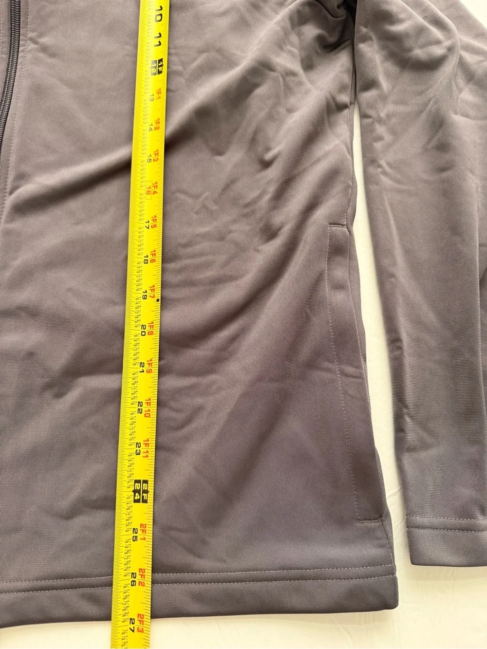 Adidas Mens Medium Gray Full Zip Track Jacket Performance Athletic Brand New